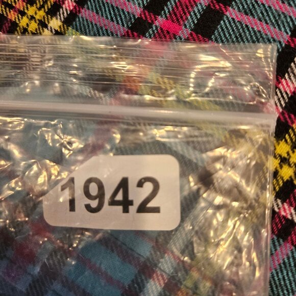 Soft Surroundings Blouse Womens L Flannel Plaid Metal Button Shirt Velvet Design - Picture 12 of 13